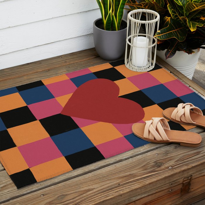 The heart Outdoor Rug Gallery Image 2