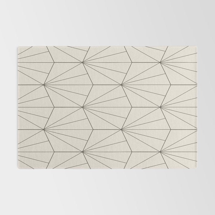 Gisela Geometric Line Art - Black and White Rug Gallery Image 2