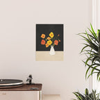 Field Wildflowers Black Poster Gallery Image 2