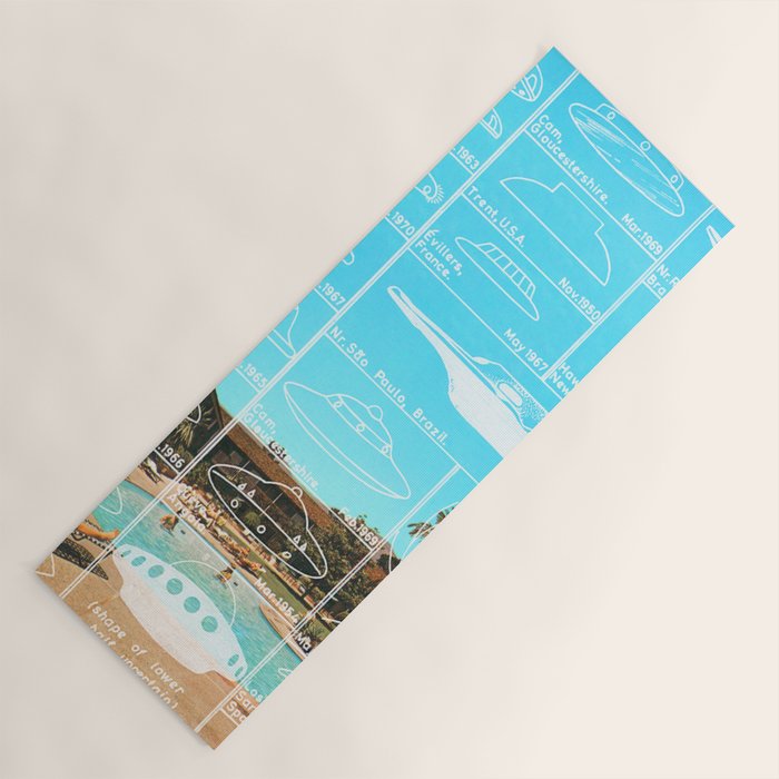 60s UFO sightings Yoga Mat Gallery Image 1