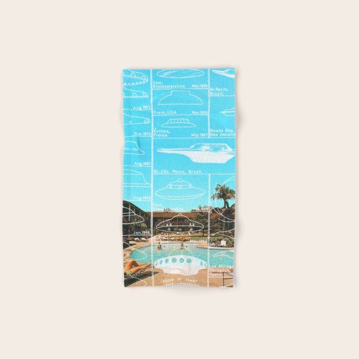 60s UFO sightings Bath Towel Gallery Image 1