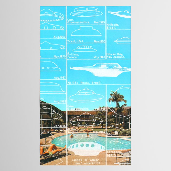 60s UFO sightings Tablecloth Gallery Image 2