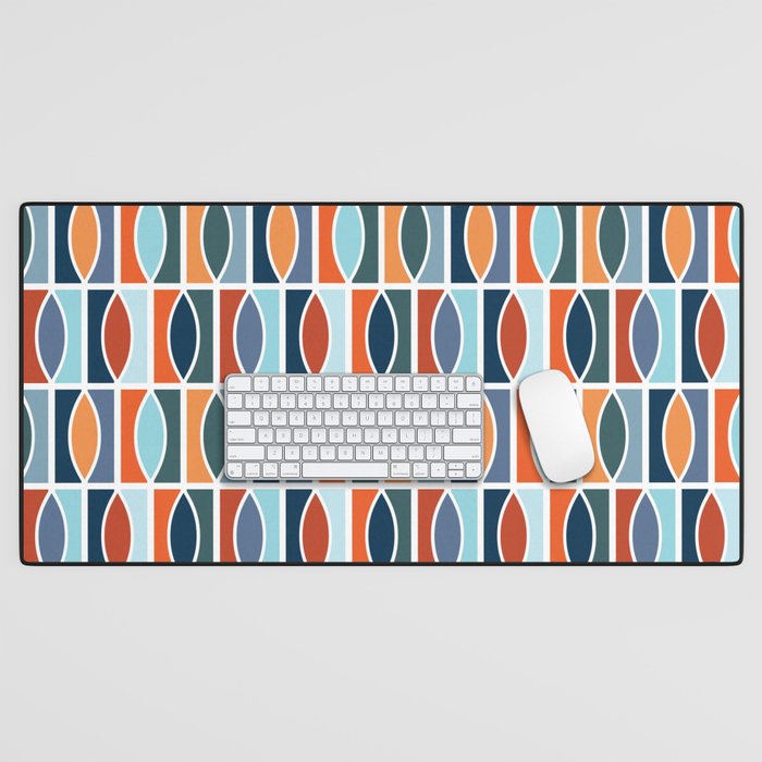 Colorful Mid Century design Desk Mat Gallery Image 1