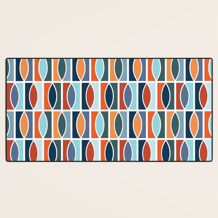Colorful Mid Century design Desk Mat Gallery Image 3