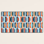 Colorful Mid Century design Desk Mat Gallery Image 3