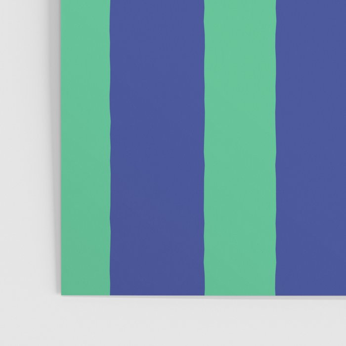 Simple Stripes Pattern - Navy Green Poster Gallery Image 3