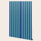 Simple Stripes Pattern - Navy Green Wallpaper Gallery Image 2