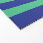 Simple Stripes Pattern - Navy Green Welcome Mat Gallery Image 2