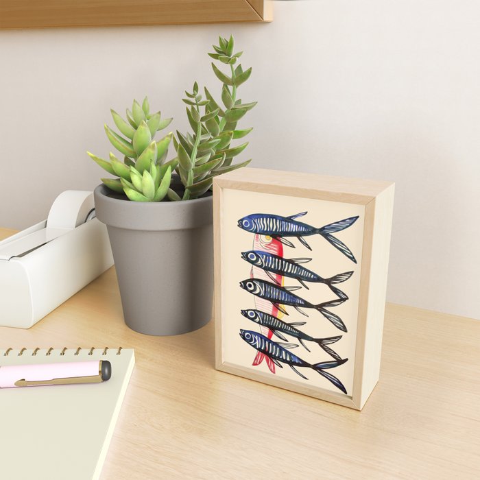 Deep Sea Stripes Mini Art Print Gallery Image 2