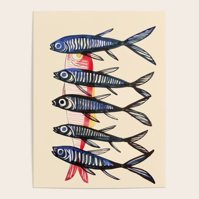 Deep Sea Stripes Poster Gallery Image 4
