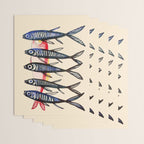 Deep Sea Stripes Wrapping Paper Gallery Image 3