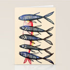 Deep Sea Stripes Stationery Card Gallery Image 2