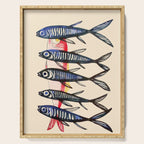Deep Sea Stripes Serving Tray Gallery Image 1