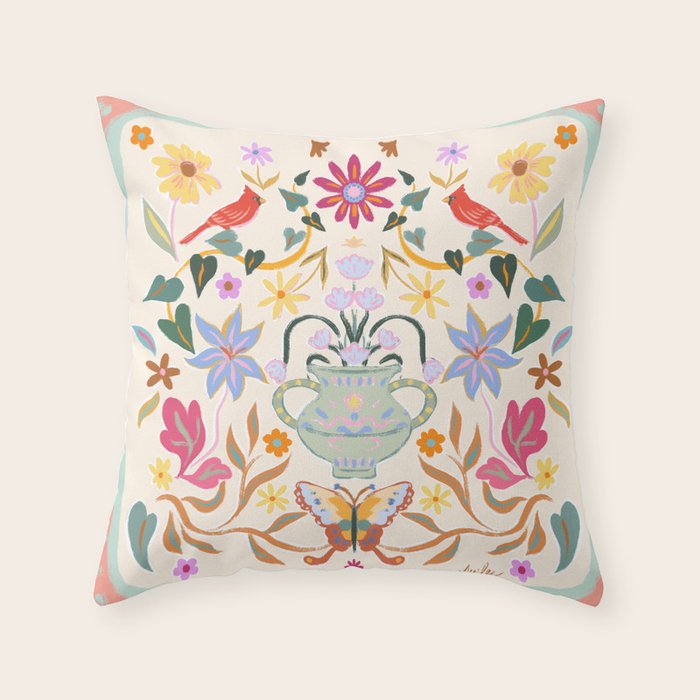 Magical Garden Throw Pillow Gallery Image 1