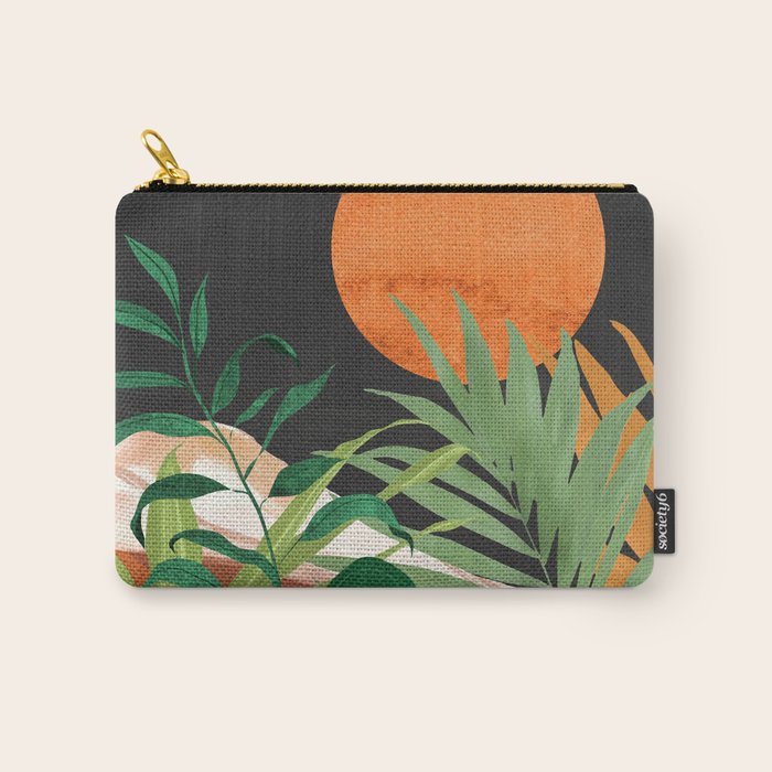 Abstract Art Tropical Garden 18 Carry All Pouch Gallery Image 1