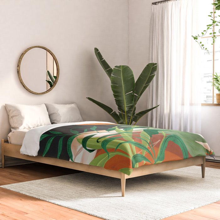 Abstract Art Tropical Garden 18 Comforter Gallery Image 2