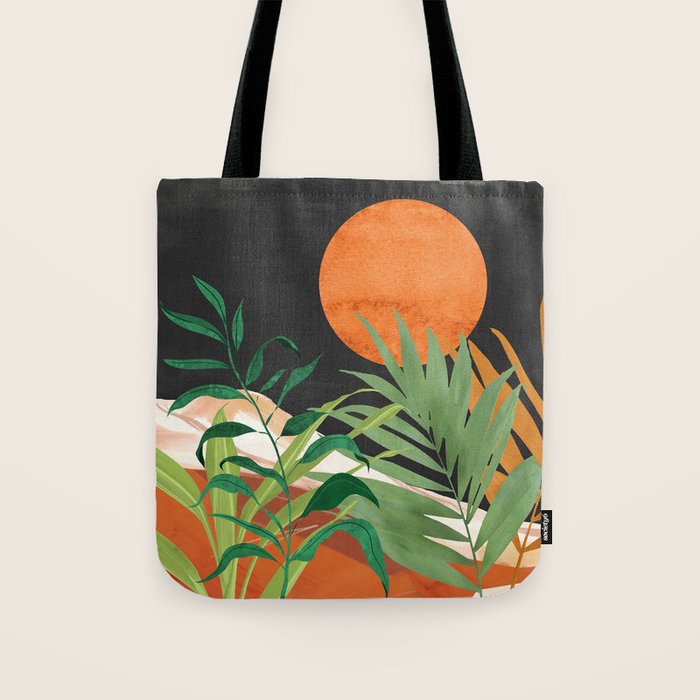Abstract Art Tropical Garden 18 Tote Bag Gallery Image 1