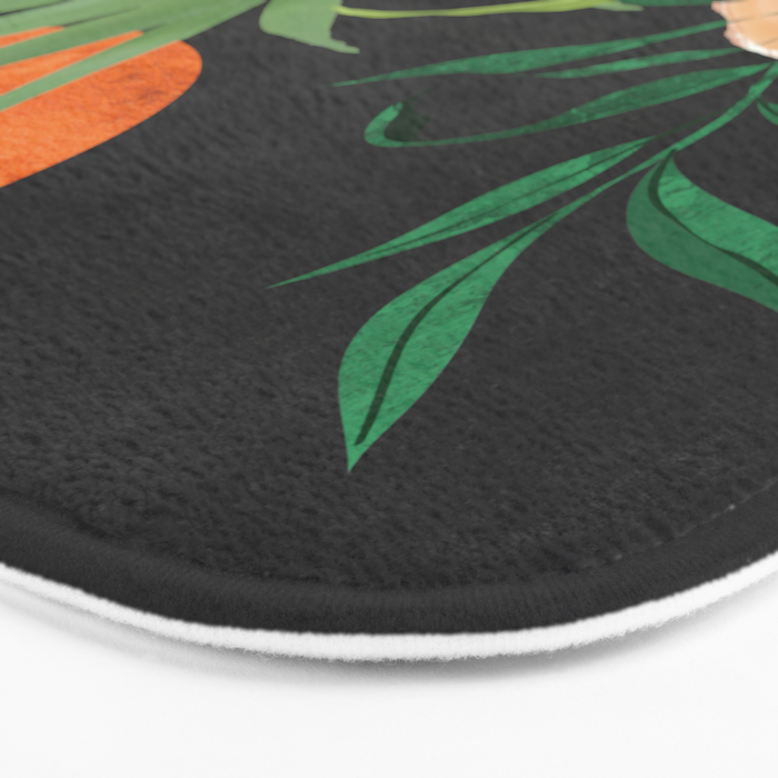 Abstract Art Tropical Garden 18 Bath Mat Gallery Image 3