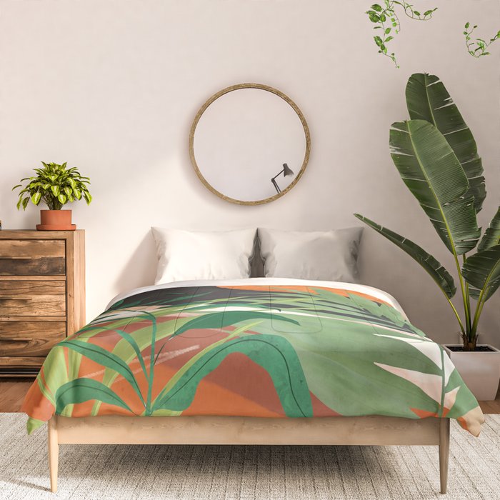 Abstract Art Tropical Garden 18 Comforter Gallery Image 3