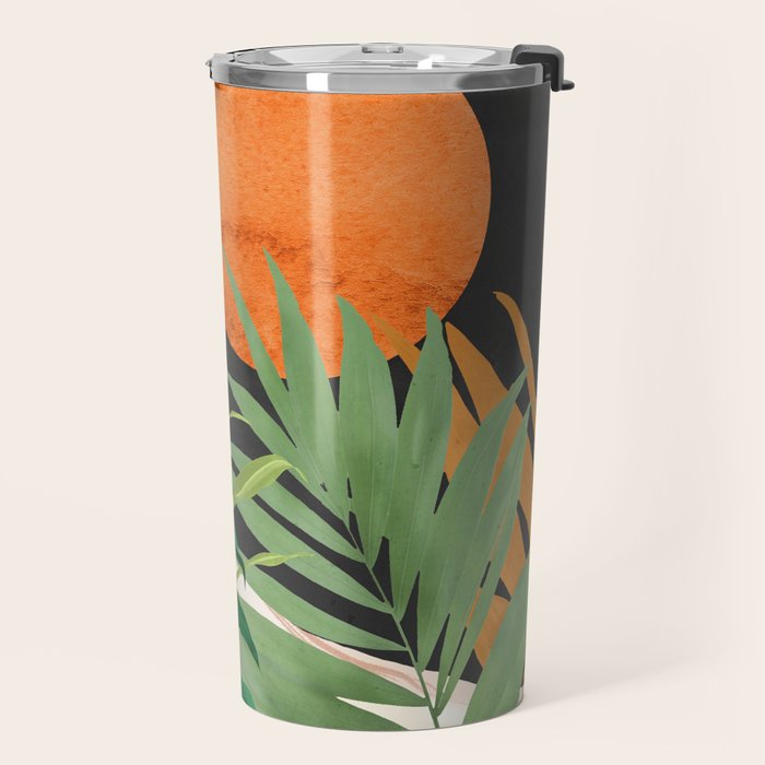 Abstract Art Tropical Garden 18 Travel Mug Gallery Image 2