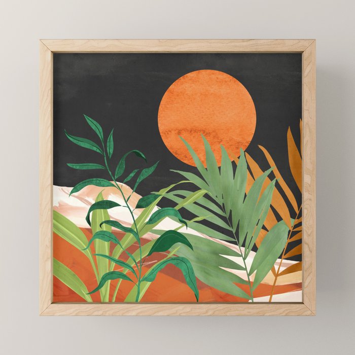 Abstract Art Tropical Garden 18 Mini Art Print Gallery Image 1