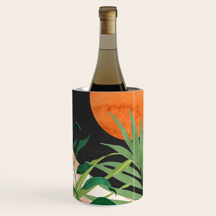 Abstract Art Tropical Garden 18 Wine Chiller Gallery Image 1