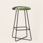Abstract Art Tropical Garden 18 Stool Gallery Image 1