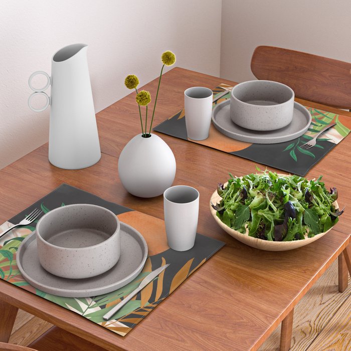 Abstract Art Tropical Garden 18 Placemat Gallery Image 2