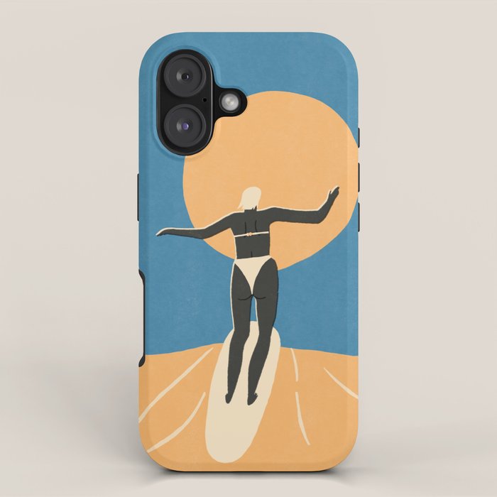Sunny girl in blue iPhone Case Gallery Image 1