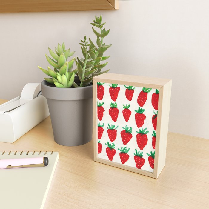 Strawberries Mini Art Print Gallery Image 2