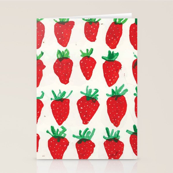 Strawberries Stationery Card Gallery Image 1