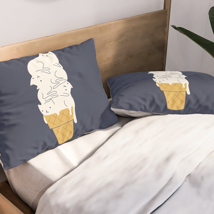 Meowlting Pillow Sham Gallery Image 2
