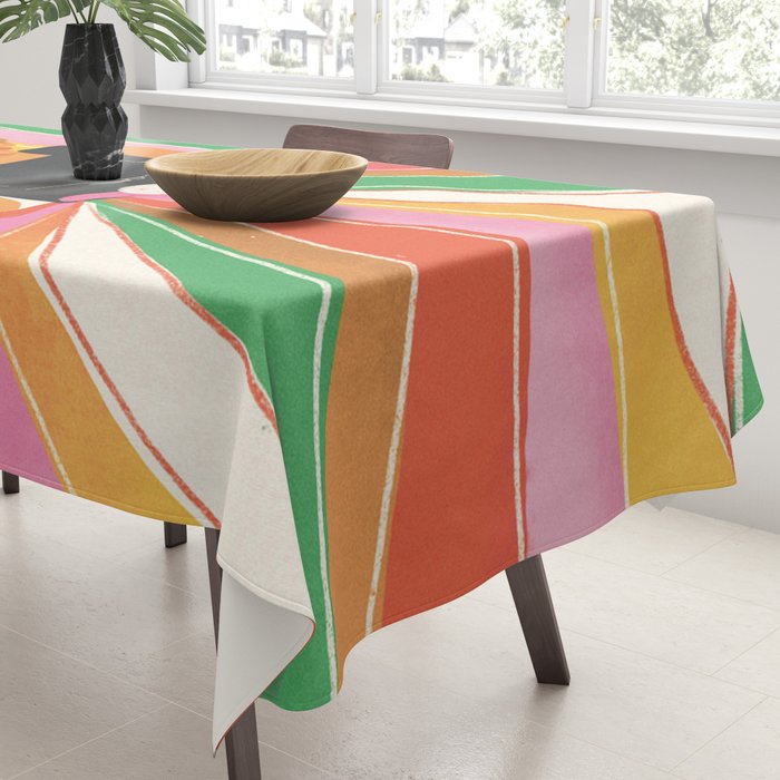 Rainbow World #2 Tablecloth Gallery Image 3