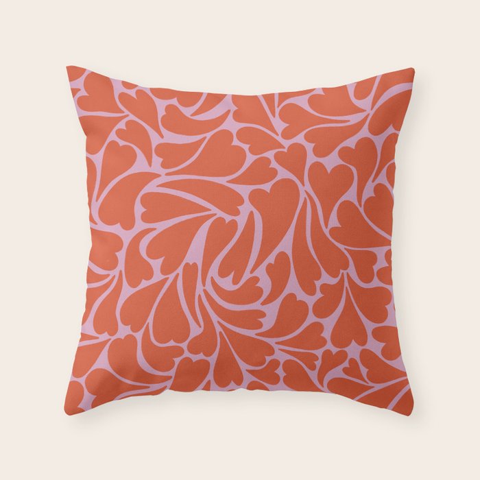 Hearts #2 Throw Pillow Gallery Image 1
