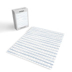 Organic Watercolor Stripes Powder Blue and White Jigsaw Puzzle Gallery Image 2