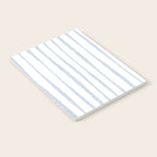 Organic Watercolor Stripes Powder Blue and White Notebook Gallery Image 2