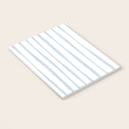 Organic Watercolor Stripes Powder Blue and White Notebook Gallery Image 3