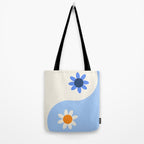 Yin Yang floral - oceanic Tote Bag Gallery Image 2