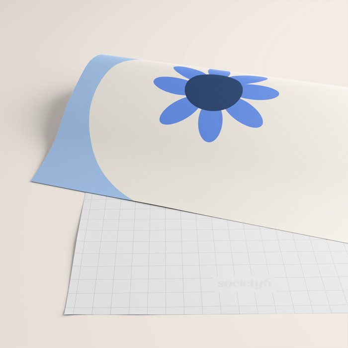 Yin Yang floral - oceanic Wrapping Paper Gallery Image 2