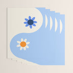 Yin Yang floral - oceanic Wrapping Paper Gallery Image 3