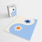 Yin Yang floral - oceanic Jigsaw Puzzle Gallery Image 2