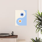 Yin Yang floral - oceanic Poster Gallery Image 2