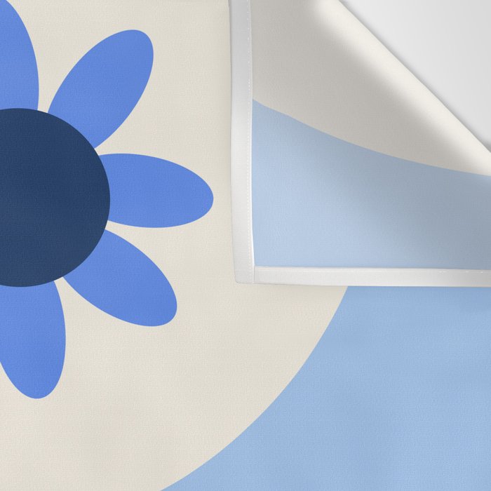 Yin Yang floral - oceanic Wall Tapestry Gallery Image 3