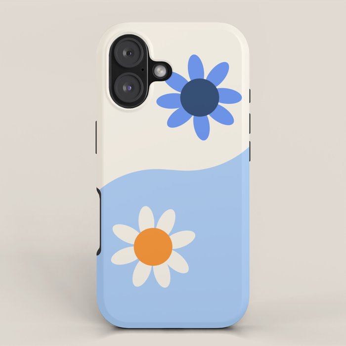 Yin Yang floral - oceanic iPhone Case Gallery Image 1