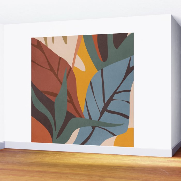 Abstract Art Jungle Wall Mural Gallery Image 2