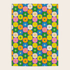Mid Century Modern Atomic Future Colorful Modtastic Dots and Stars Pattern 2 Poster Gallery Image 4