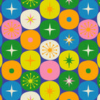 Mid Century Modern Atomic Future Colorful Modtastic Dots and Stars Pattern 2 Coffee Mug Gallery Image 2
