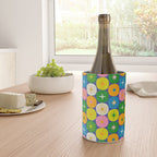 Mid Century Modern Atomic Future Colorful Modtastic Dots and Stars Pattern 2 Wine Chiller Gallery Image 4