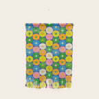 Mid Century Modern Atomic Future Colorful Modtastic Dots and Stars Pattern 2 Wall Hanging Gallery Image 1