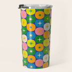 Mid Century Modern Atomic Future Colorful Modtastic Dots and Stars Pattern 2 Travel Mug Gallery Image 3